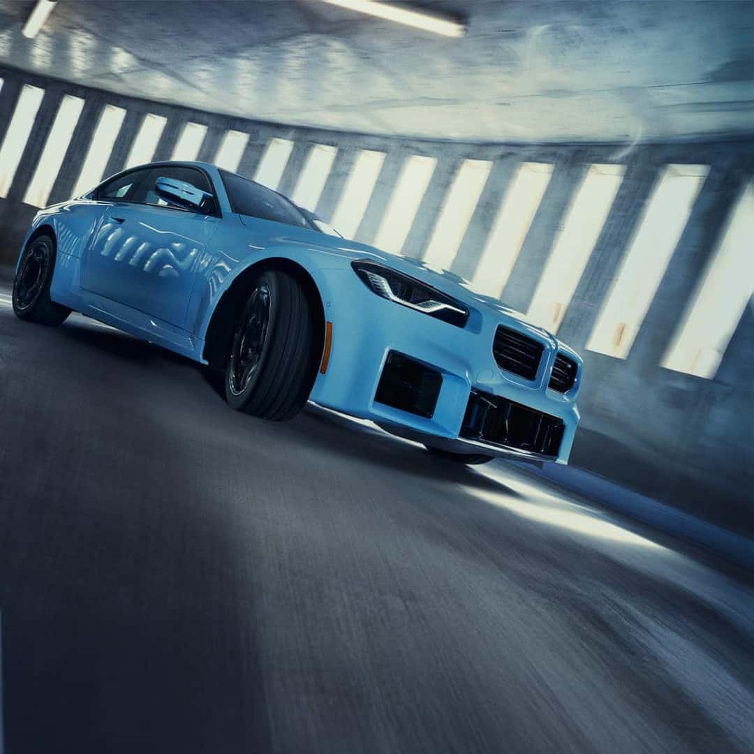 BMW M2 taking turn