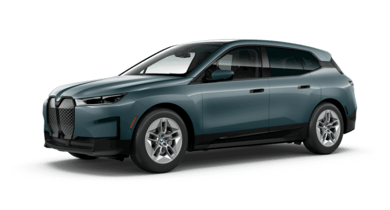 Blue BMW iX Sports Activity Vehicle