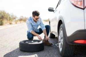 equipment to change a tire