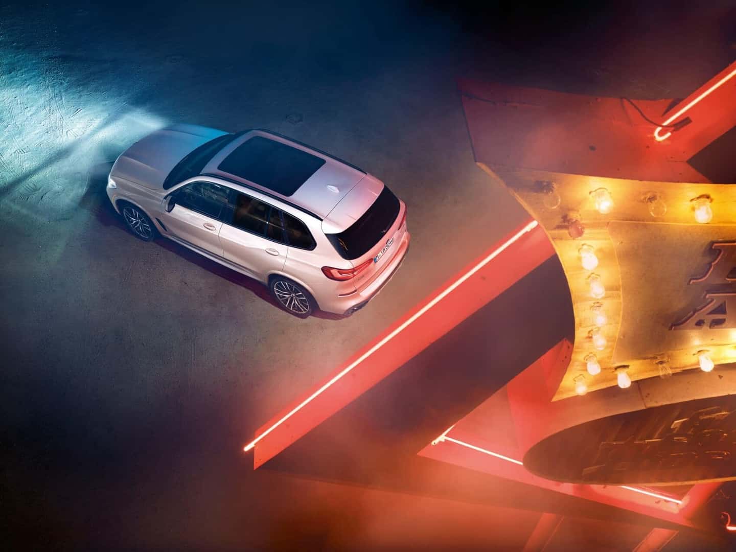 BMW X5 Driving at Night