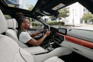 Man Driving BMW 5 Series