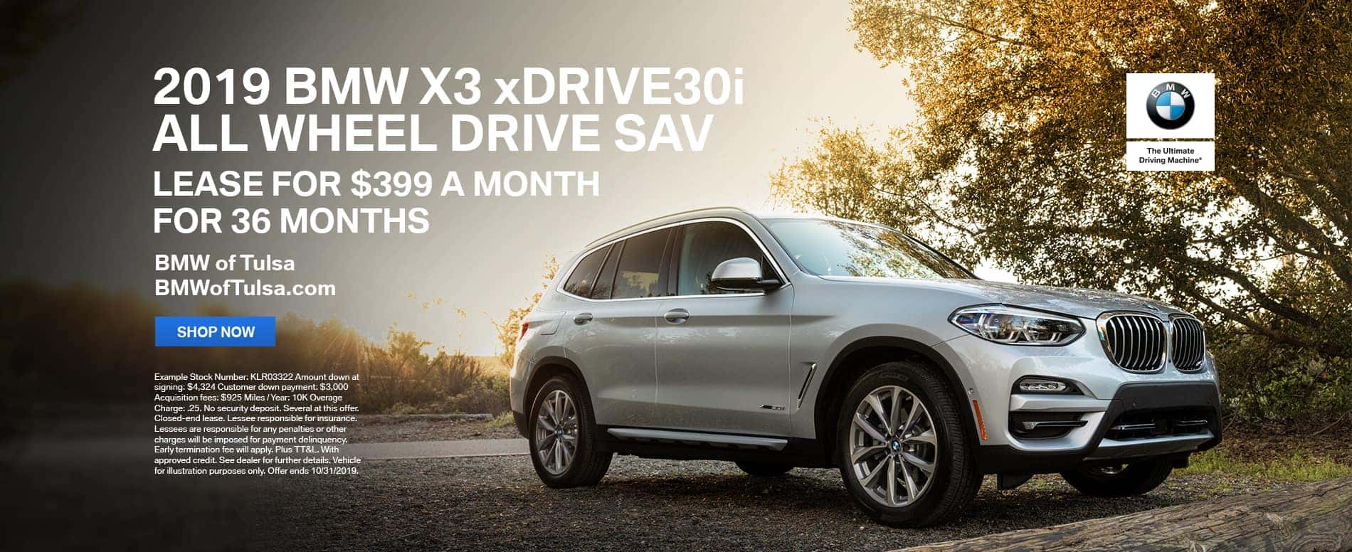 2019_BMW_Tulsa_X3_Lease_Offer