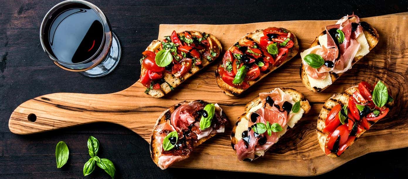Wine and Bruschetta
