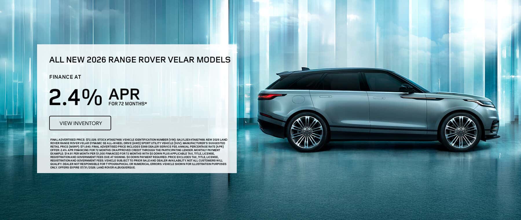 Range Rover Velar Dynamic SE
