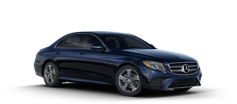 Blue E-Class Sedan