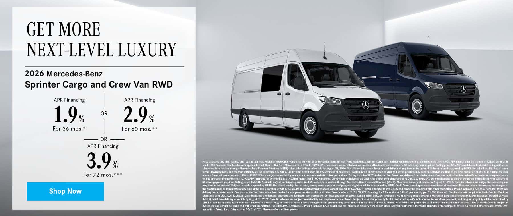 Sprinter Cargo Van, Crew Van