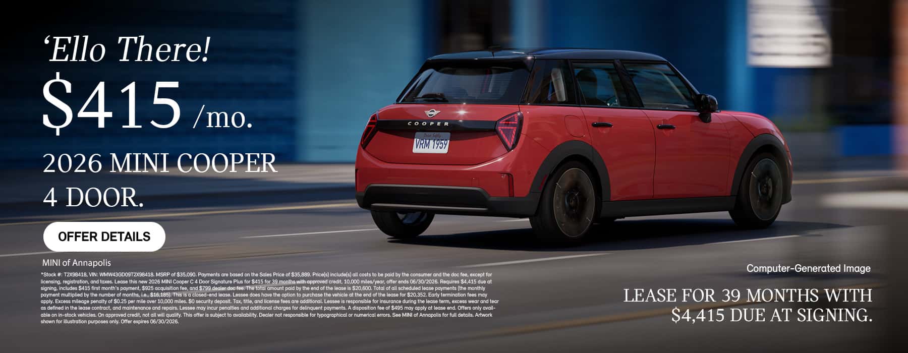 Cooper C 4 Door Signature Plus