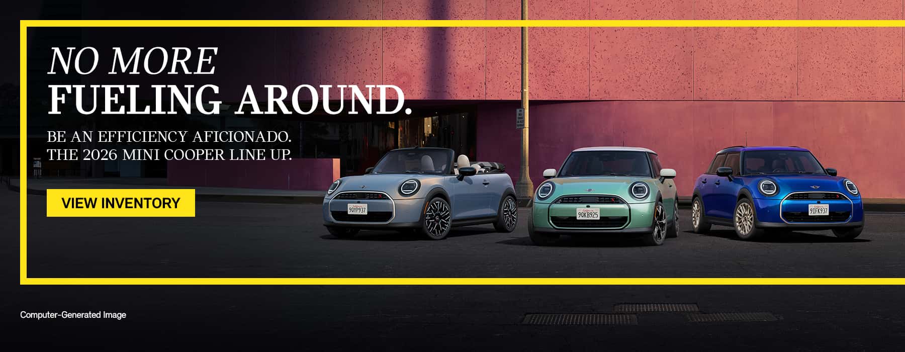 MINIs parked.