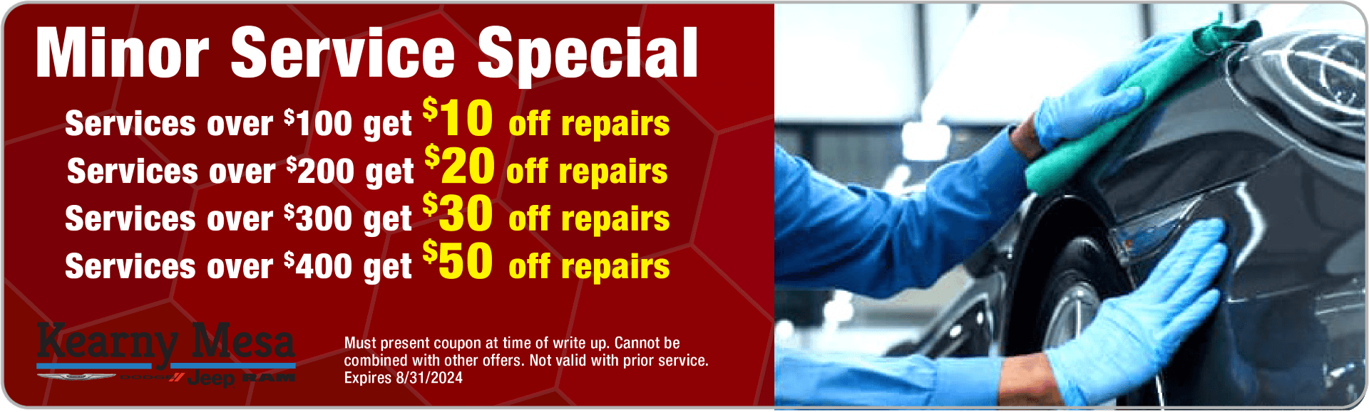 Car Service Specials | Kearny Mesa CDJR | San Diego Car Dealer