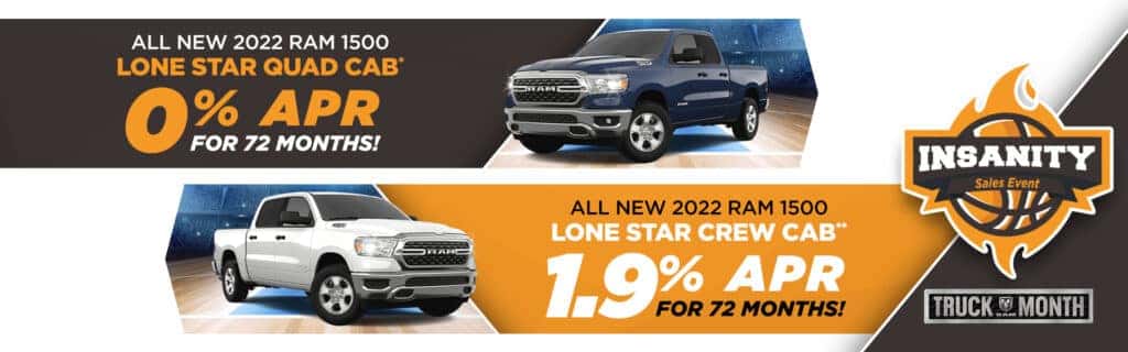 ALL NEW 2022 RAM 1500 LONE STAR QUAD CAB/CREW CAB