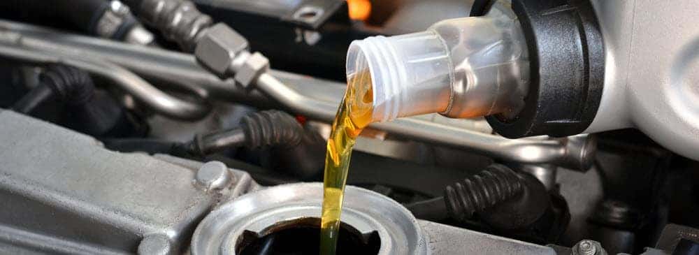 Engine Oil Pouring