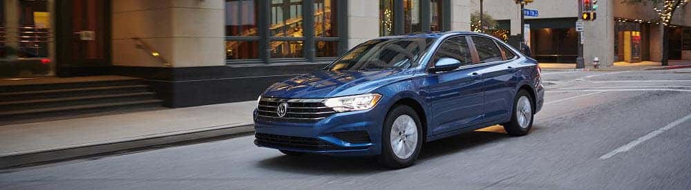 Blue Volkswagen Jetta