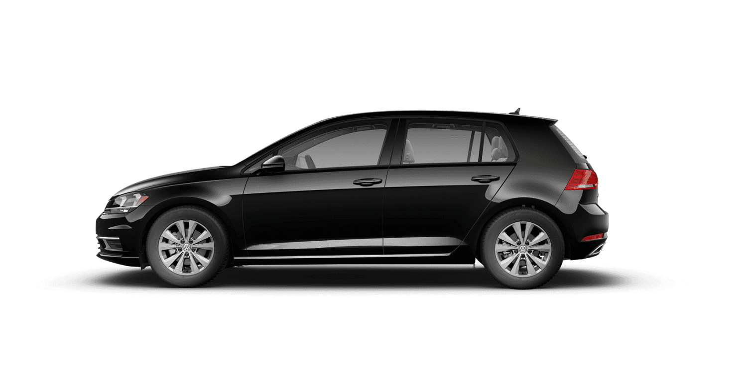 2021 Volkswagen Golf TSI in Deep Black Pearl with Beige Interior