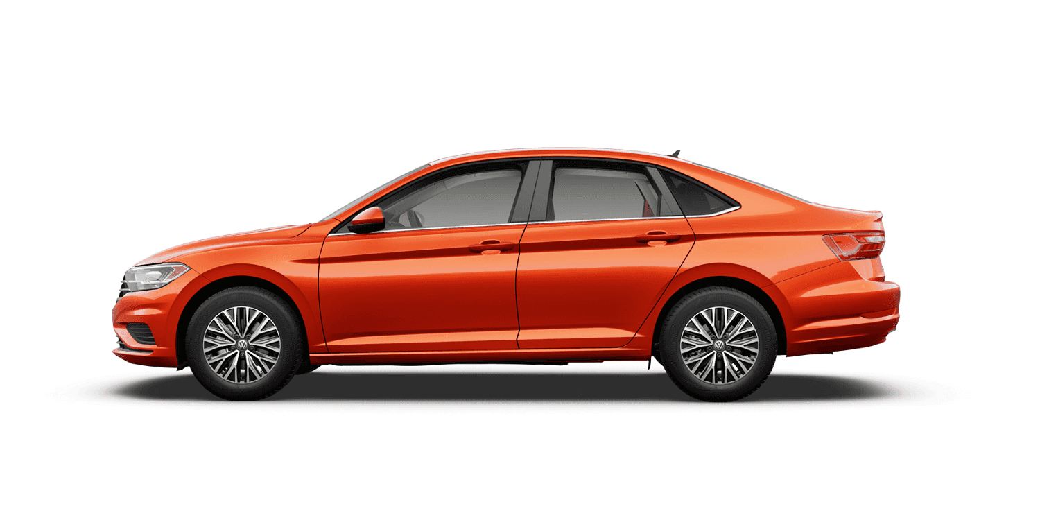 2021 Volkswagen Jetta S in Habanero Orange Metallic with Titan Black Interior