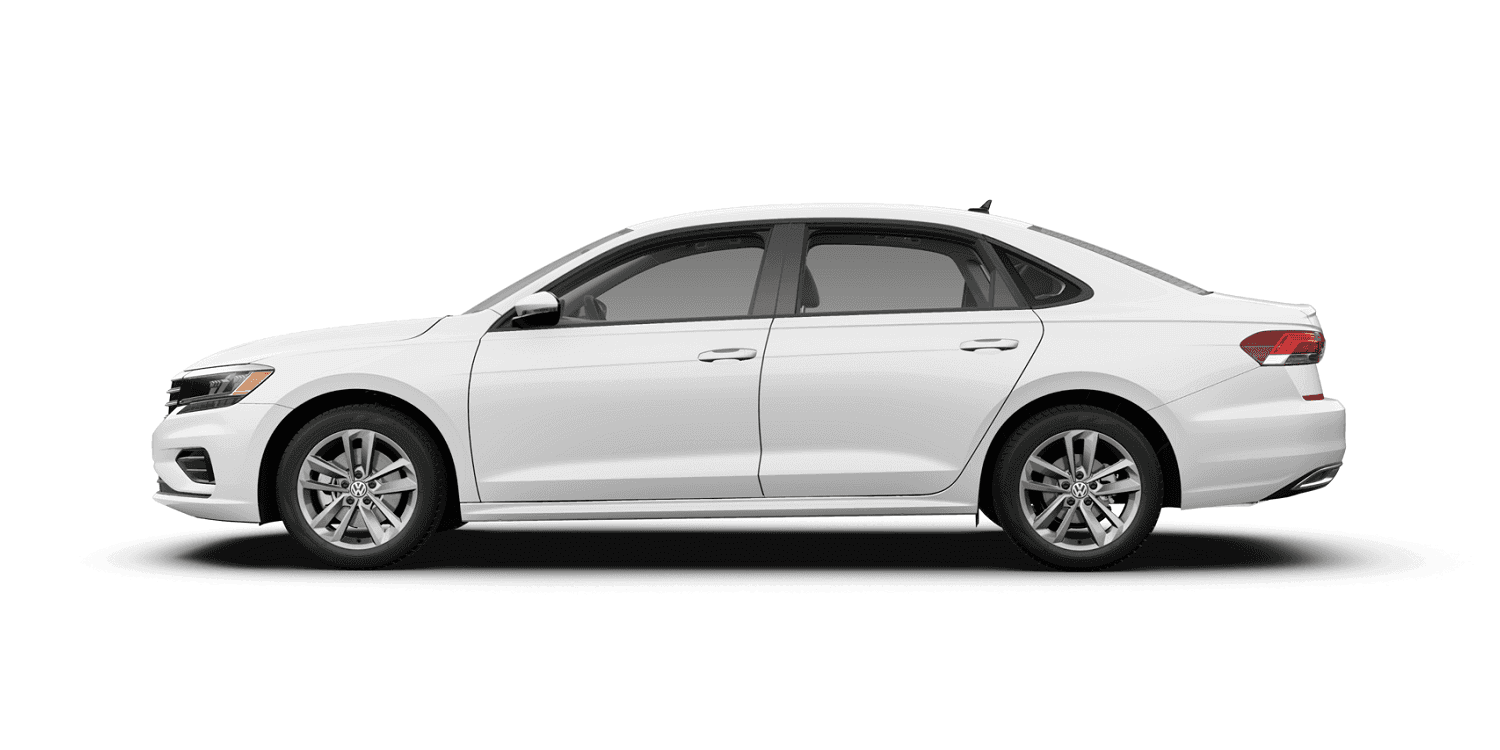 2021 Volkswagen Passat S in Pure White with Titan Black Interior