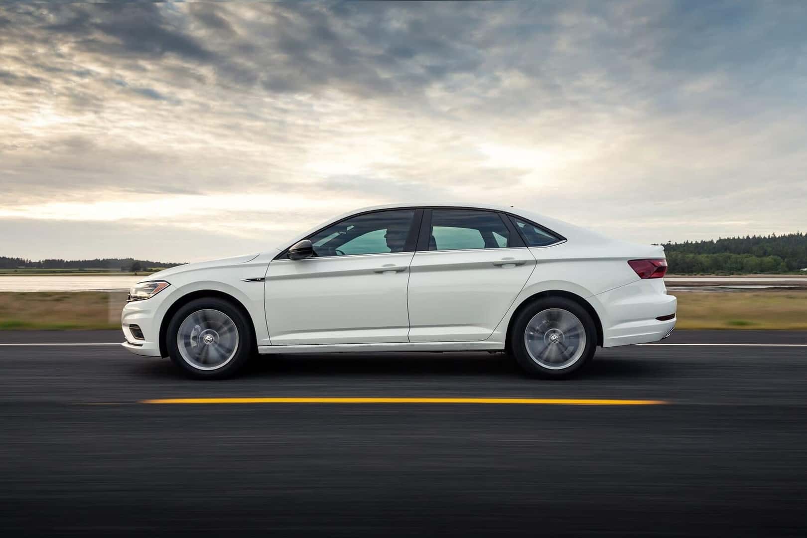 Volkswagen Jetta Driving on Road