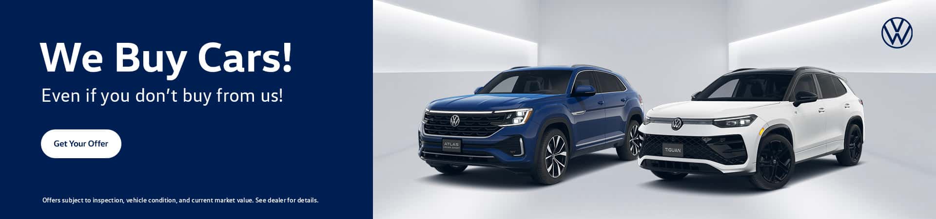 We Buy Cars Banner