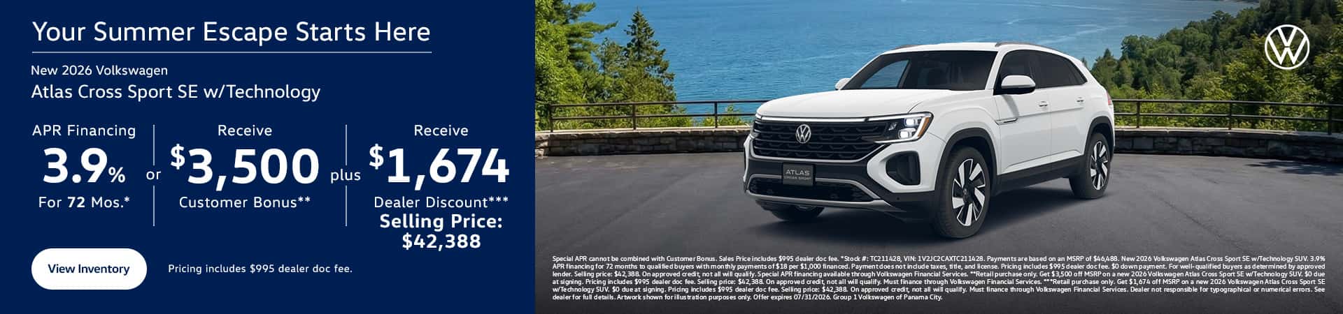 Atlas Cross Sport SE w/Technology